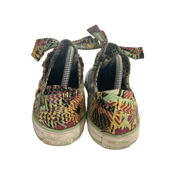 Converse Junior Size 5 Multicolor Graphic Pattern Canvas Low-Top Sneakers - Picture 4 of 8